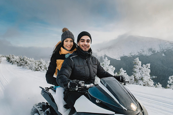 Snowmobiling